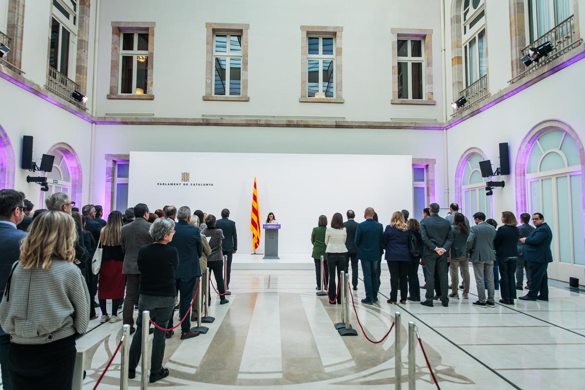 Acto institucional en el Parlament.