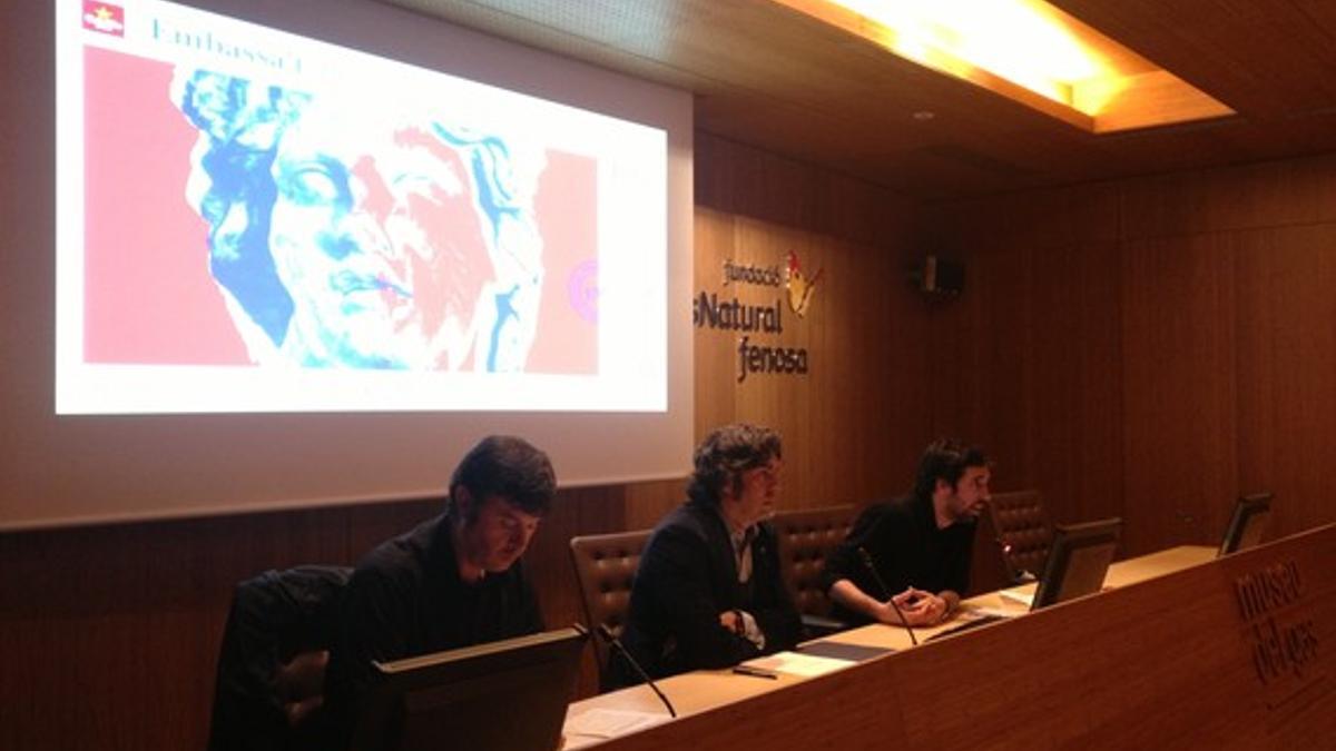 Presentación de la edición 2013 del festival Embassa't celebrada este jueves en el Museu del Gas de Sabadell.