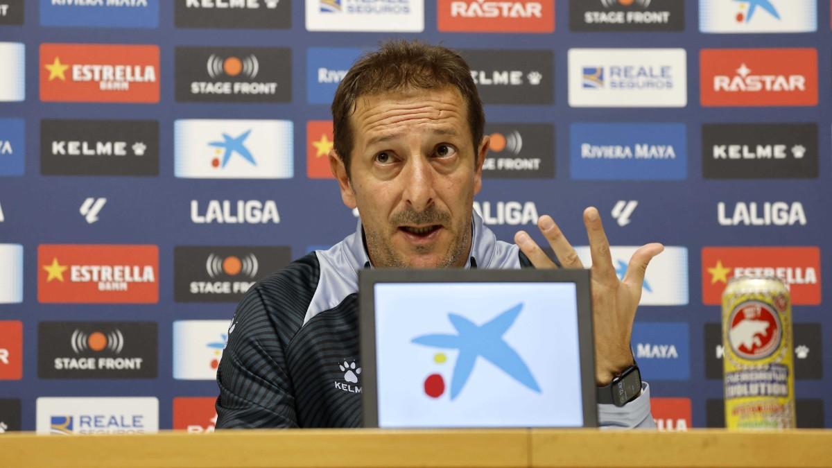 Ramis, entrenador del Espanyol, en rueda de prensa