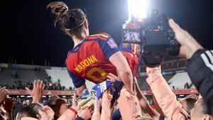 Mariona Caldentey cumplió los 100 partidos con la selección en Castellón