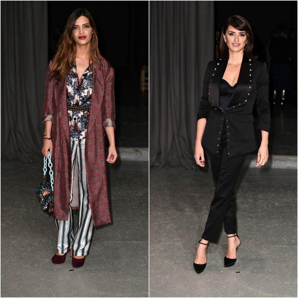 Sara Carbonero y Penélope Cruz en el desfile de Burberry en Londres