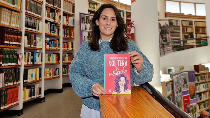 Elena Llorente Bernardo, ayer, en las instalaciones de la biblioteca de Can Ventosa.