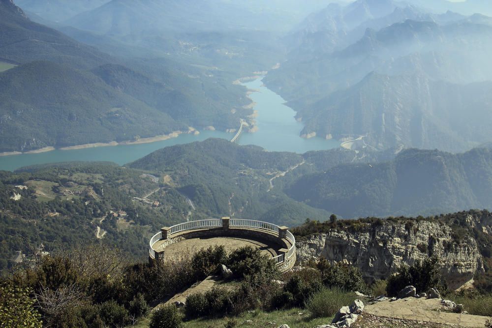 Mirador de la Figuerassa i pantà de la Baells