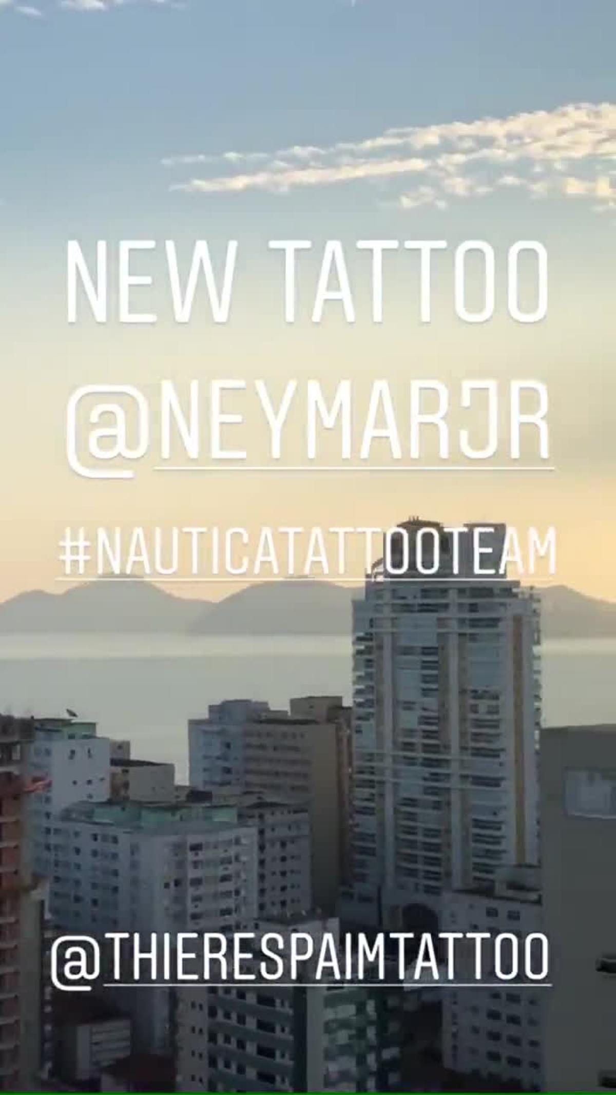 Este es el nuevo tatuaje de Neymar