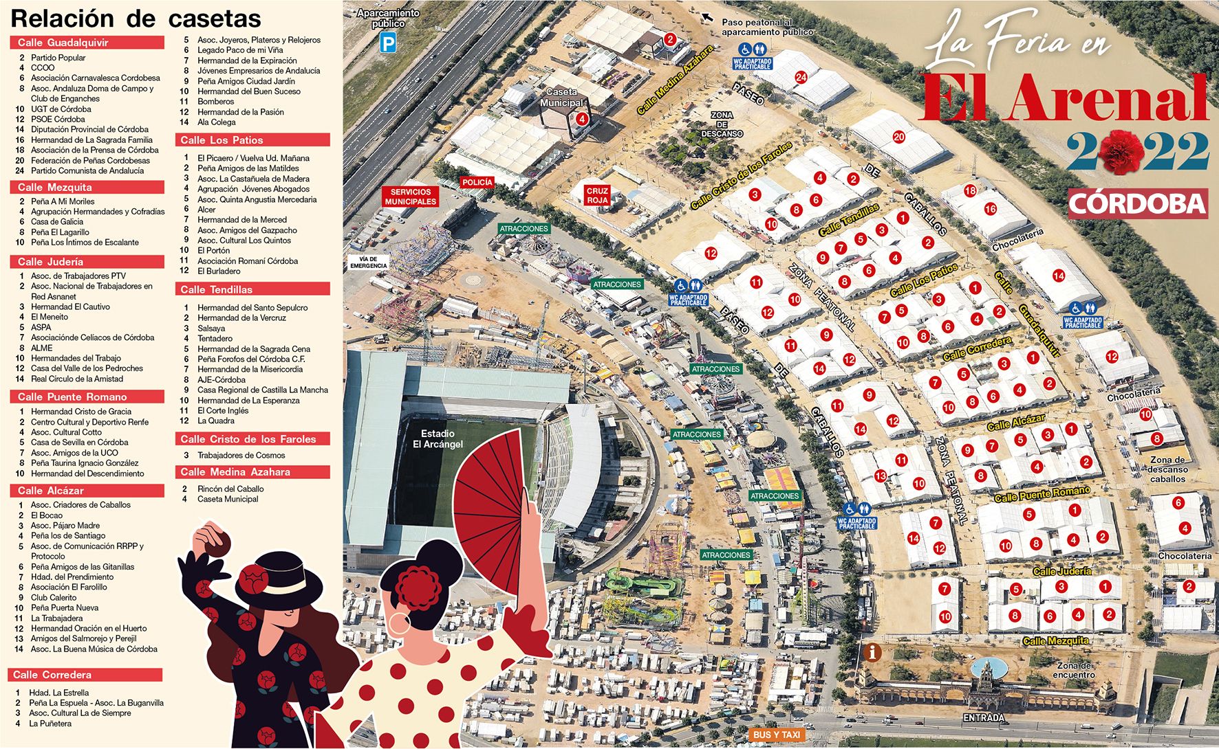 Feria Córdoba 2022 Este Es El Plano De La Feria De Córdoba 2022 Mapa Con Las Casetas Calles 0747