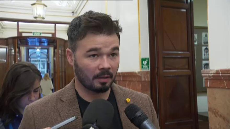 Rufián sobre el ministro Borrell: "es más chulo que un ocho"