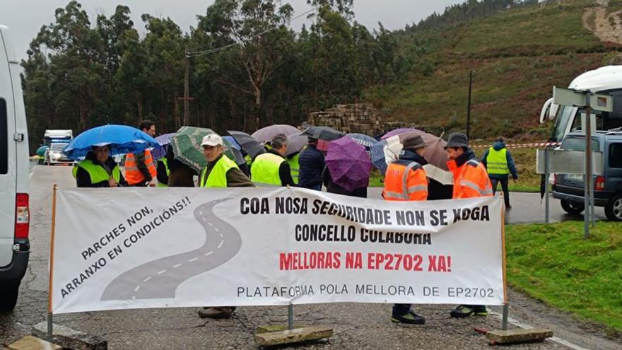 Los vecinos reclaman seguridad vial entre Os Valos y Amoedo