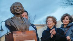 El busto que recuerda en Palma a Aurora Picornell.