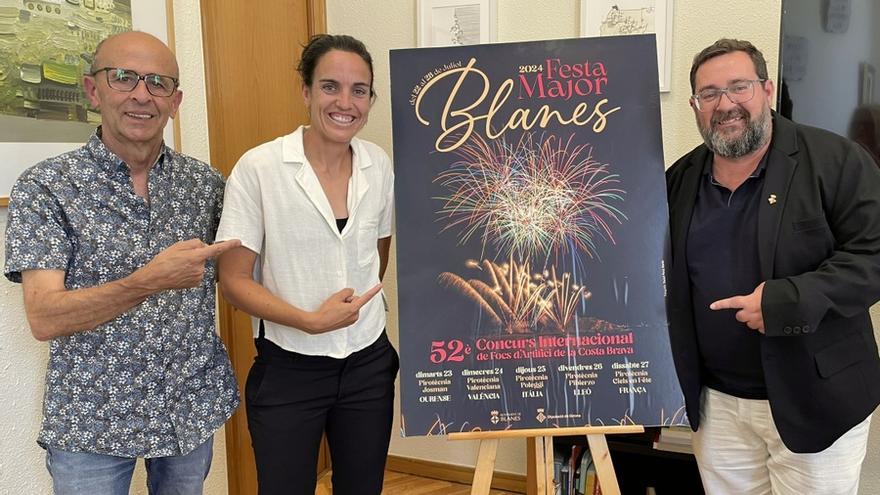 Blanes presenta el cartell de la festa major i del concurs de focs d’artifici
