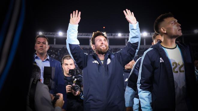 El momento polémico de los drones en la despedida de Messi