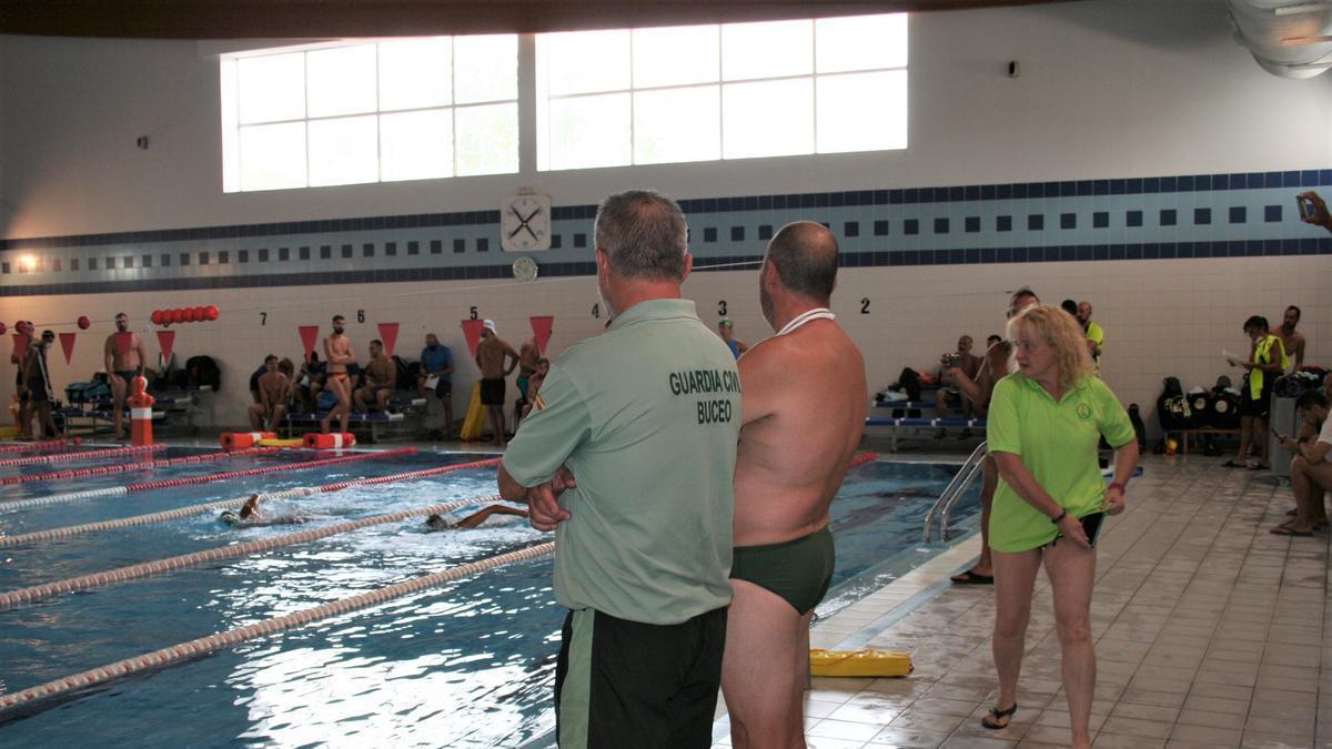 Una de las pruebas que se han celebrado en la piscina de San Antonio.