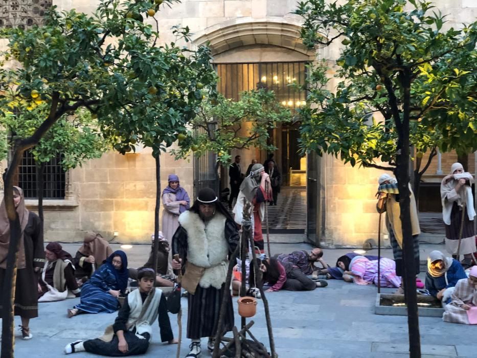 Representació de 4 quadres dels Pastorets de Cardona al Palau de la Generalitat