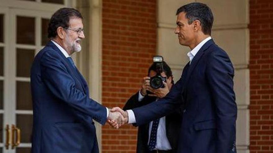 Rajoy recibe a Sánchez esta tarde en la Moncloa