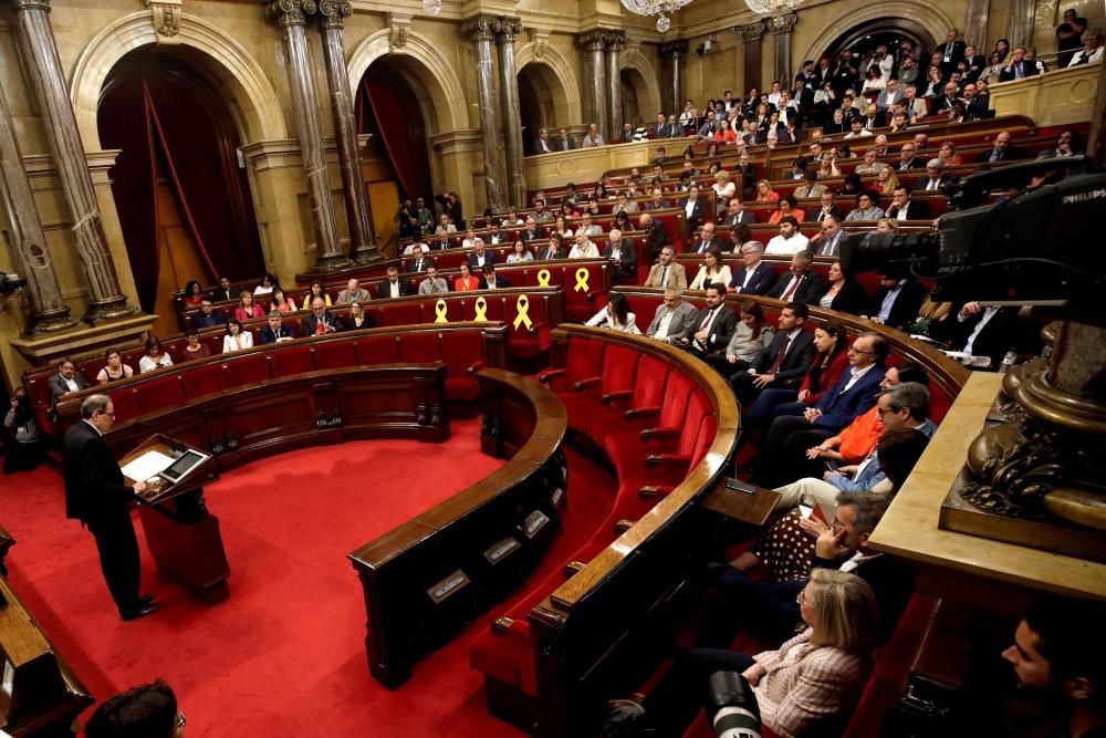 Ple d'investidura de Quim Torra