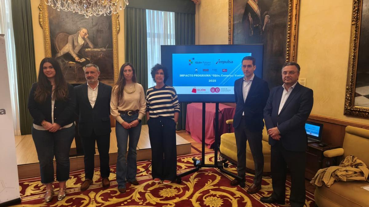Presentación de los resultados de la campaña "Gijón, compra y vuelve".