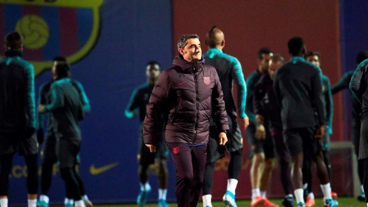 Primer entrenamiento del Barça pensando en El Clásico