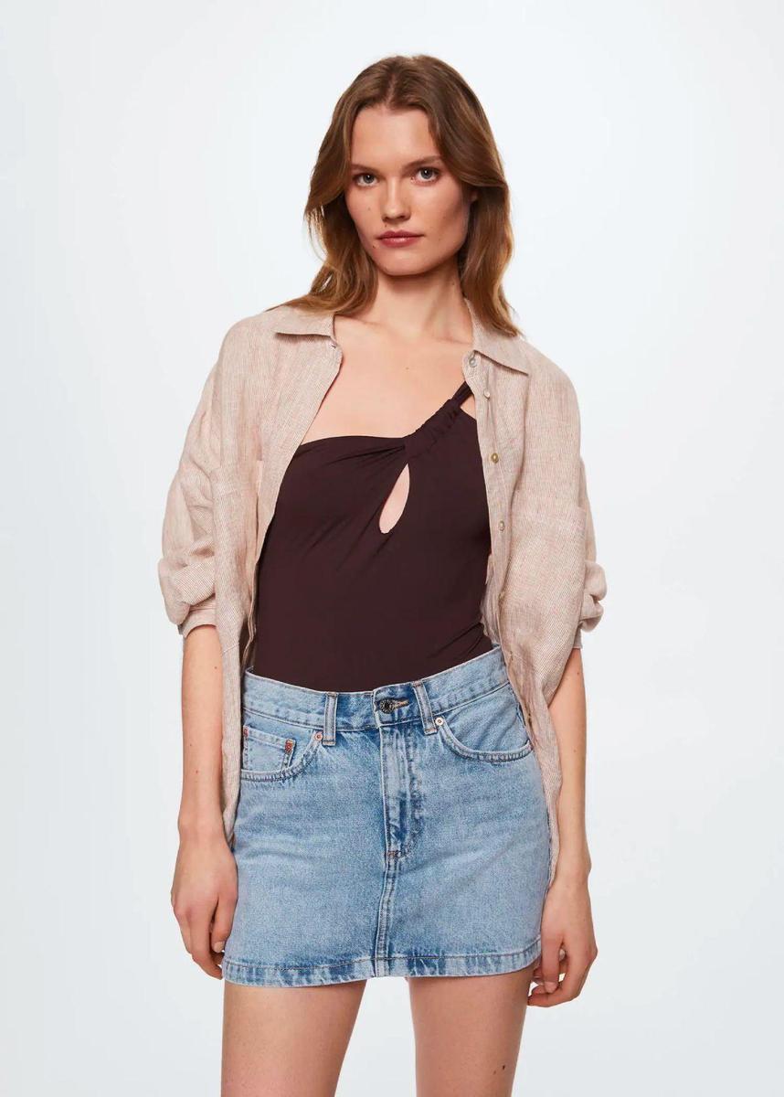 Minifalda vaquera de Mango Outlet