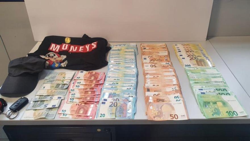 Diners recuperats pels Mossos d&#039;Esquadra a Lloret de Mar.