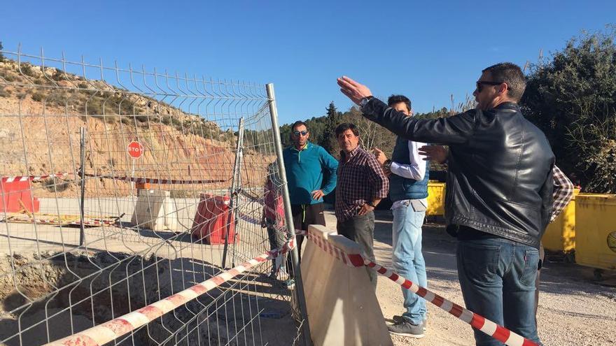 Las obras del aliviadero al colector general de Caravaca entran en su recta final