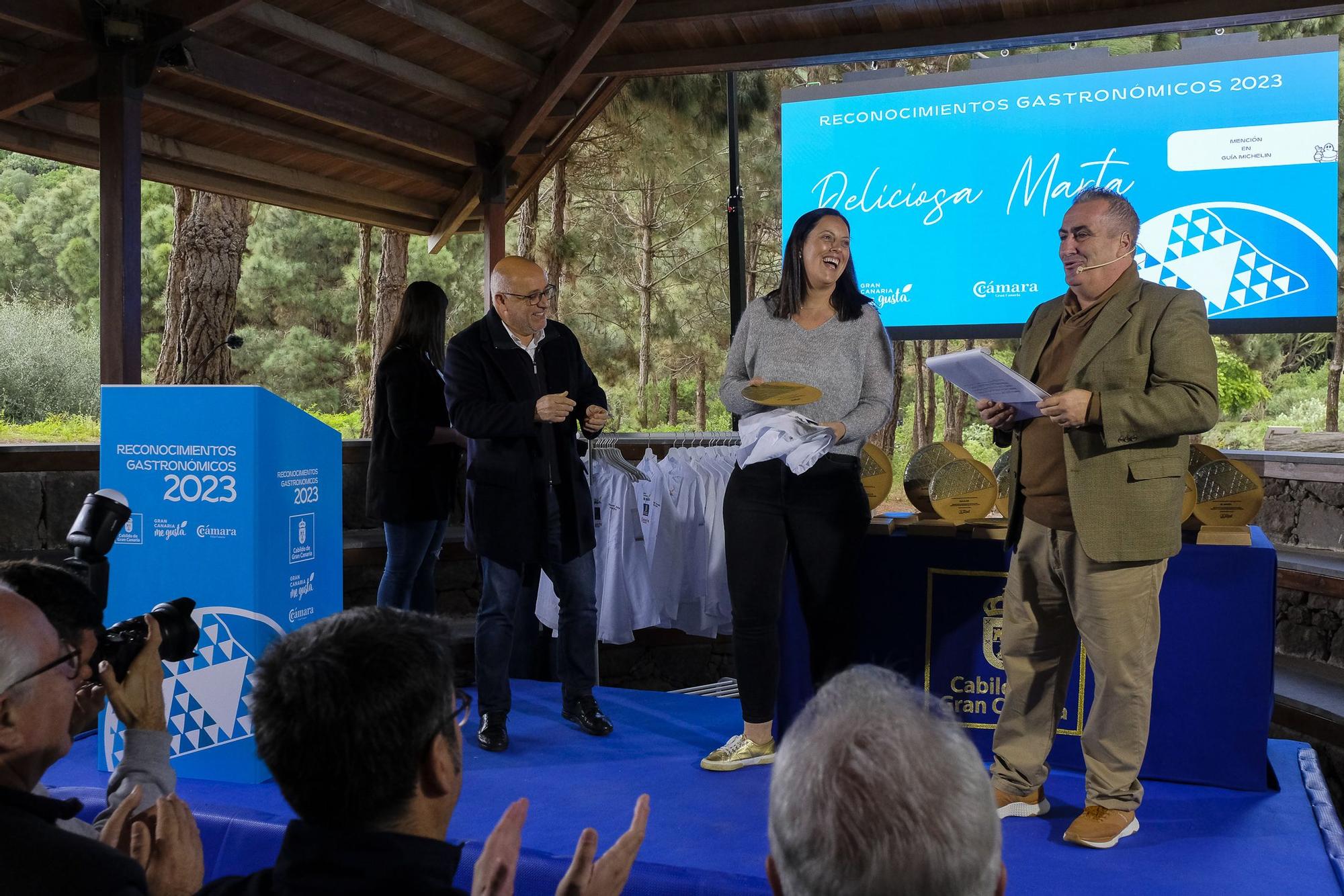 El Cabildo de Gran Canaria homenajea a los galardonados con las Guías Michelin y Repsol 2023
