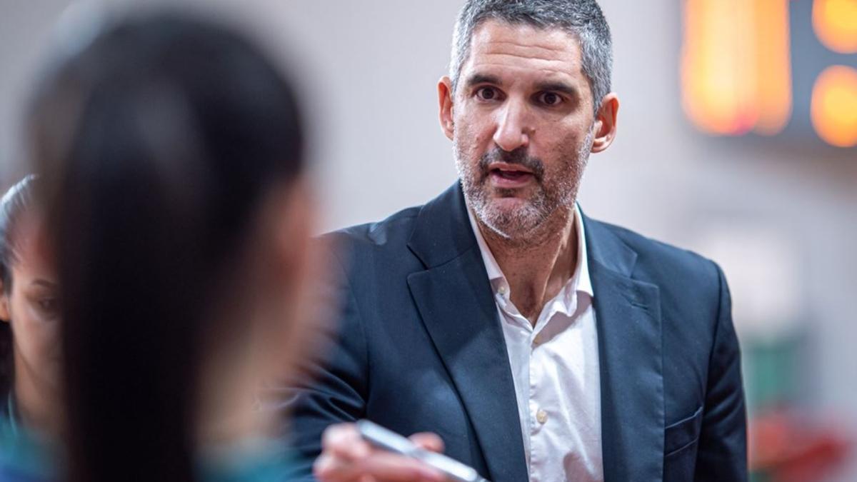 Rubén Burgos, en el partido del miércoles en Polkowice, correspondiente a la quinta jornada de la EuroLeague Women