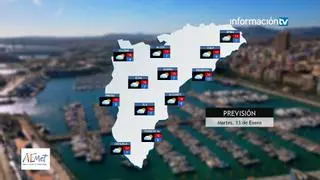 El tiempo en Alicante hoy: cielos despejados y temperaturas suaves en casi toda la provincia