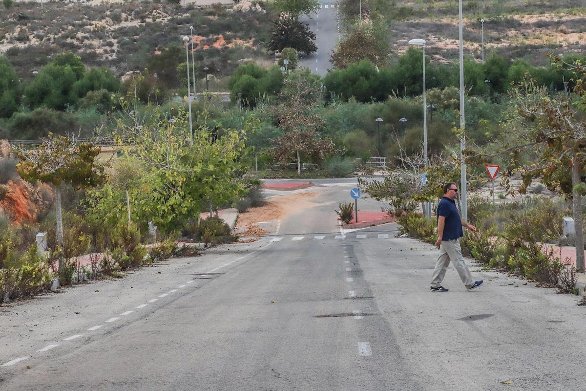 Una de las avenidas abandonadas del SUS A Los Invernaderos que ha comenzado a adecuarse en las últimas semanas