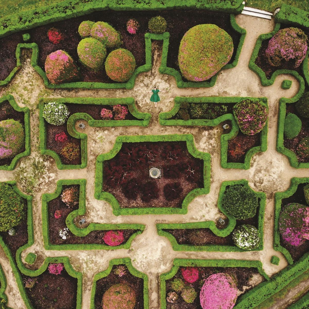 Vista cenital de una parte de este magnífico jardín.