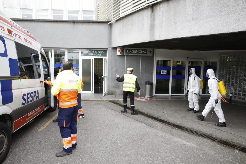 Coronavirus en Asturias: La UME, en Gijón