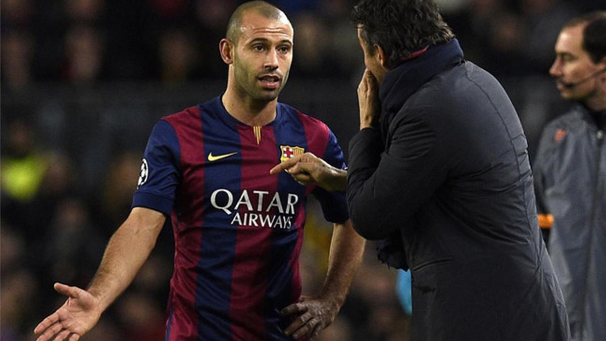 Javier Mascherano vuelve al centro del campo