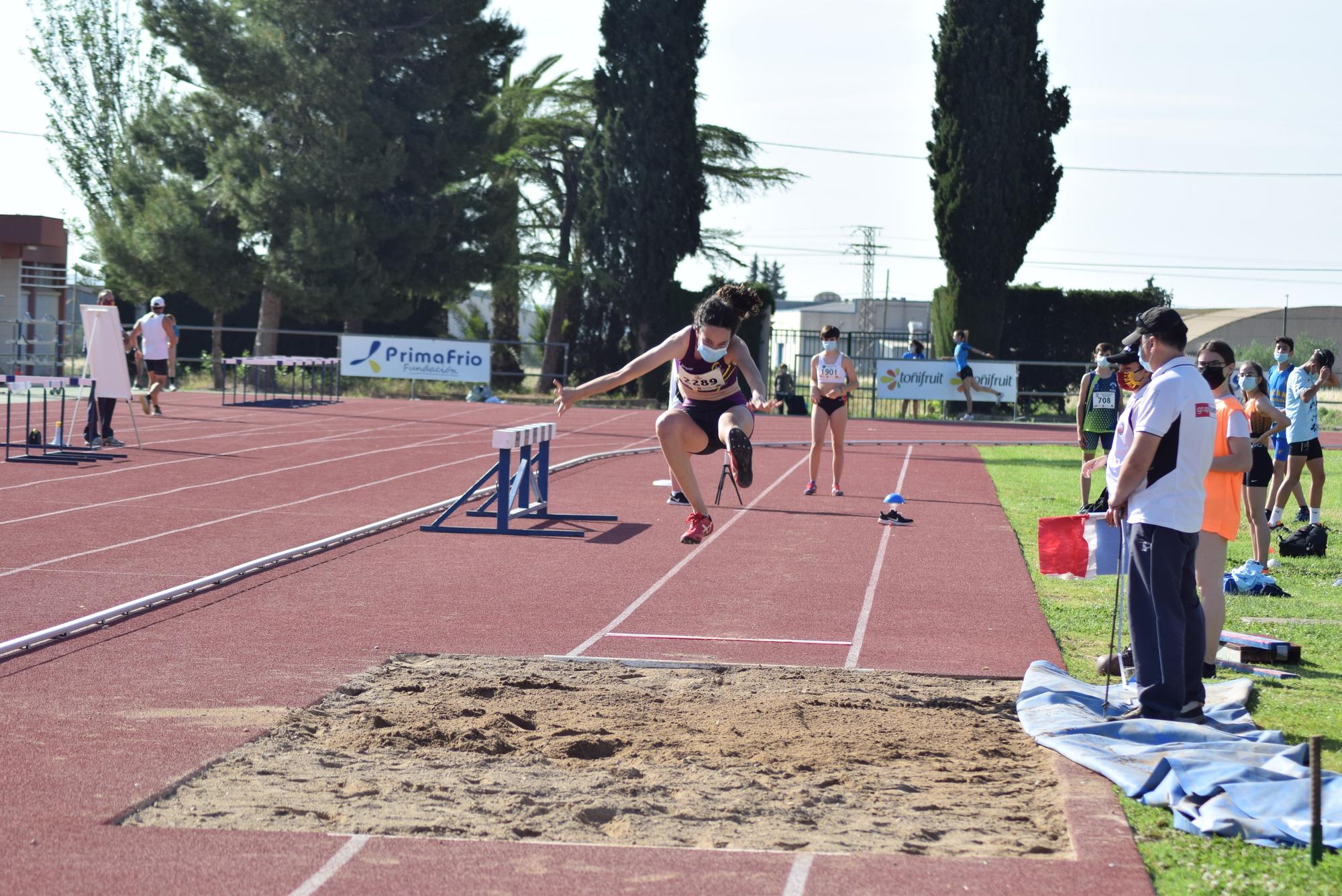 Control de atletismo en Alhama