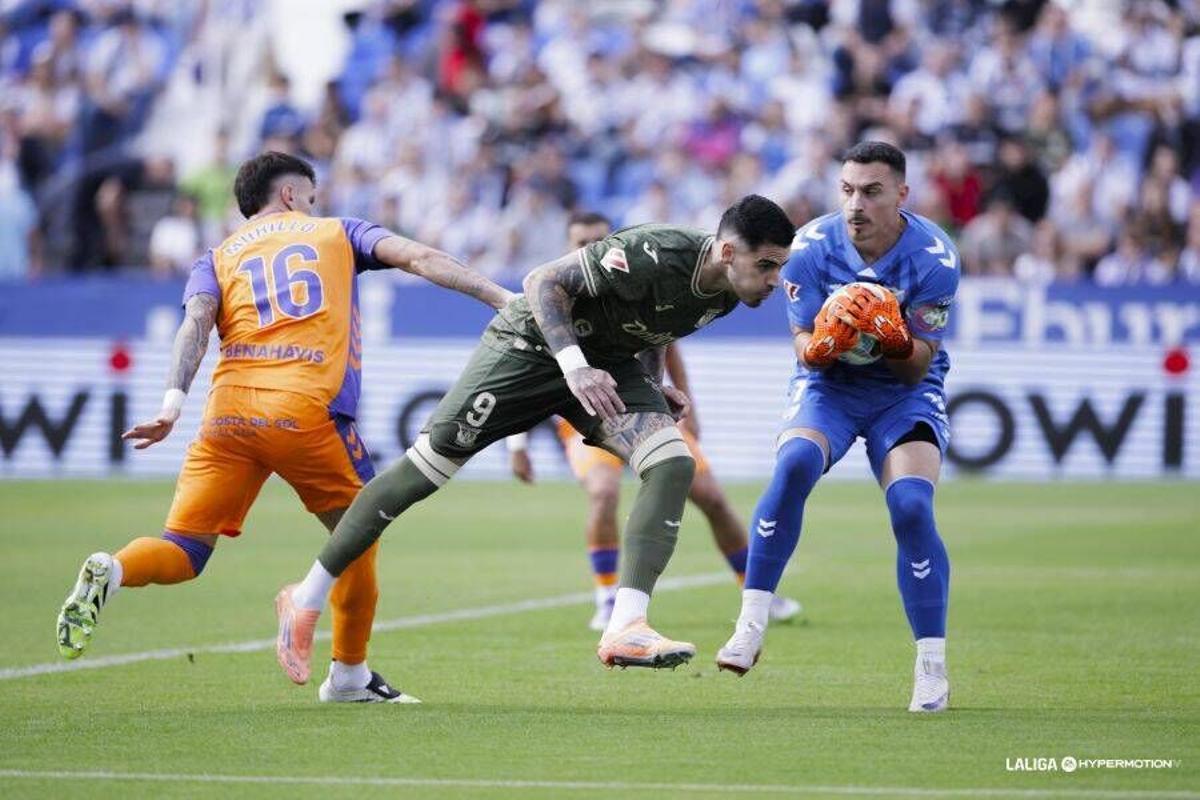 Encuentro jornada 10 LaLiga Hypermotion, entre Leganés y Málaga CF
