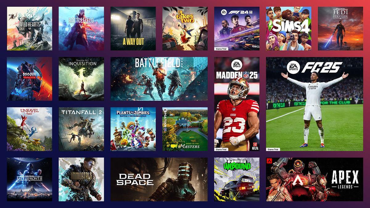 Catálogo de juegos que tiene en su poder EA Sports.