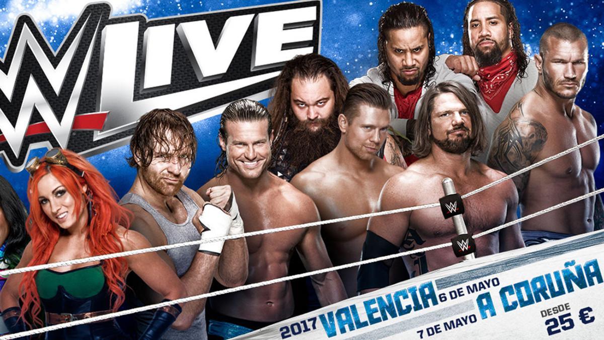 WWE anuncia los primeros combates para los shows de Valencia y A Coruña