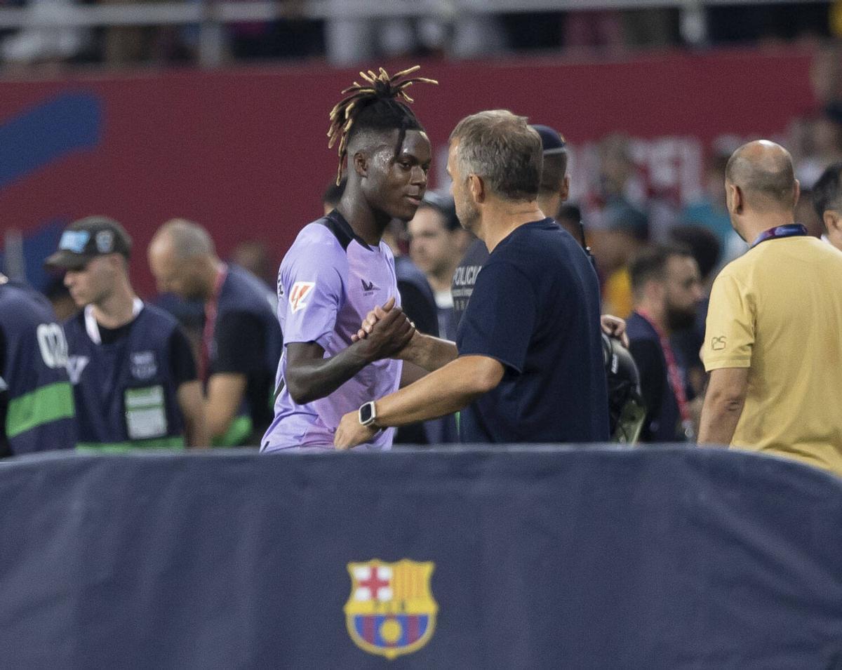 Nico Williams podría estar a las órdenes de Flick la próxima temporada