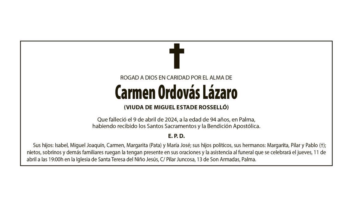 Carmen Ordovás Lázaro