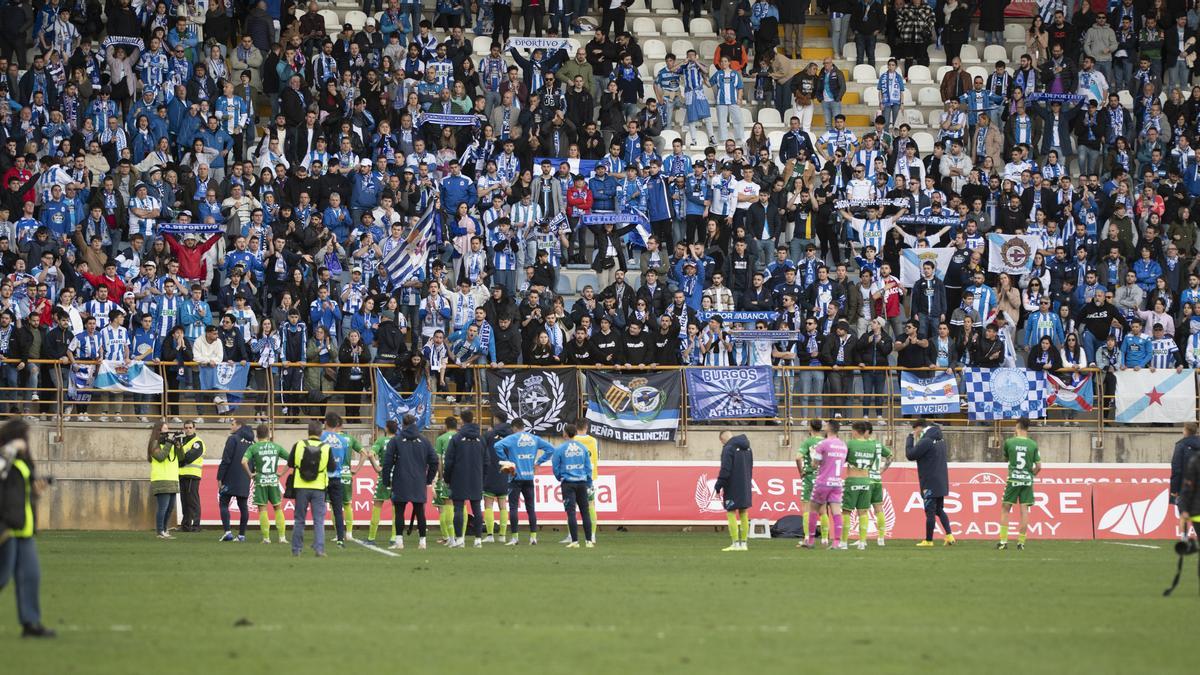 La afición deportivista, el domingo, en el Reino de León.