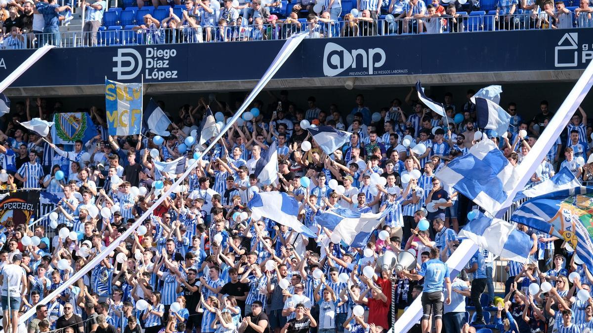 Imagen de La Rosaleda durante un encuentro de la pasada temporada.