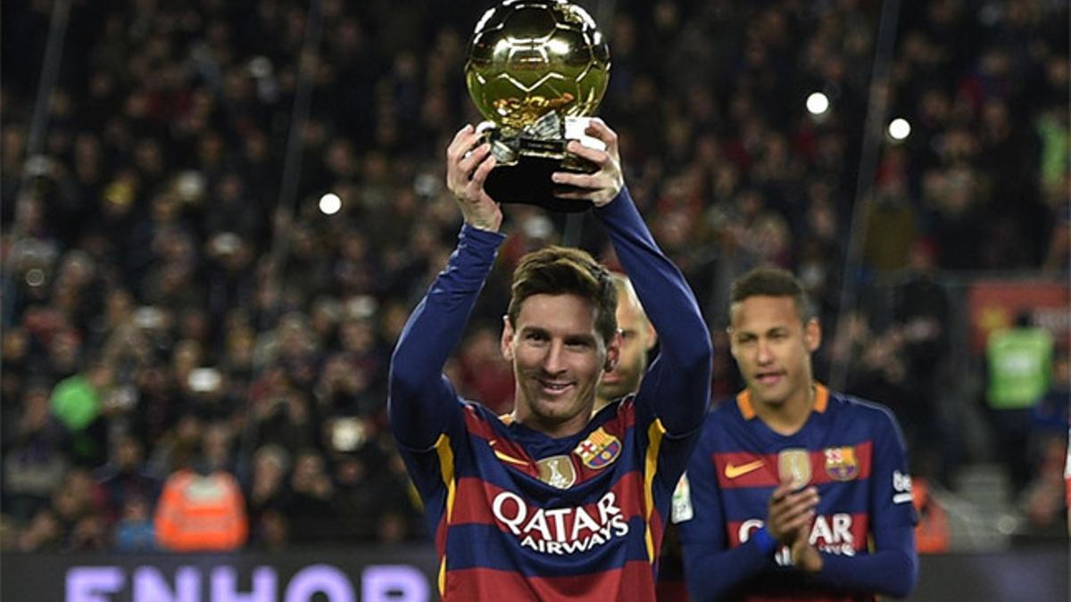 Lionel Messi, con su quinto Balón de Oro