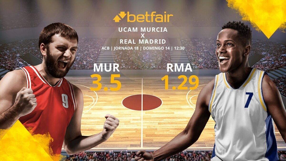 UCAM Murcia CB vs. Real Madrid Baloncesto: horario, TV, estadísticas, clasificación y pronósticos