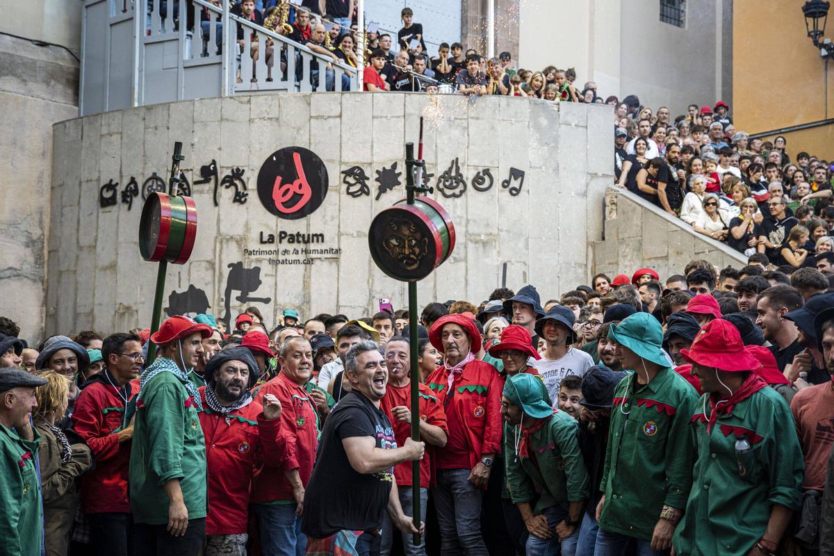 El Passacarrers de Patum d'aquest dimecres al vespre, en imatges