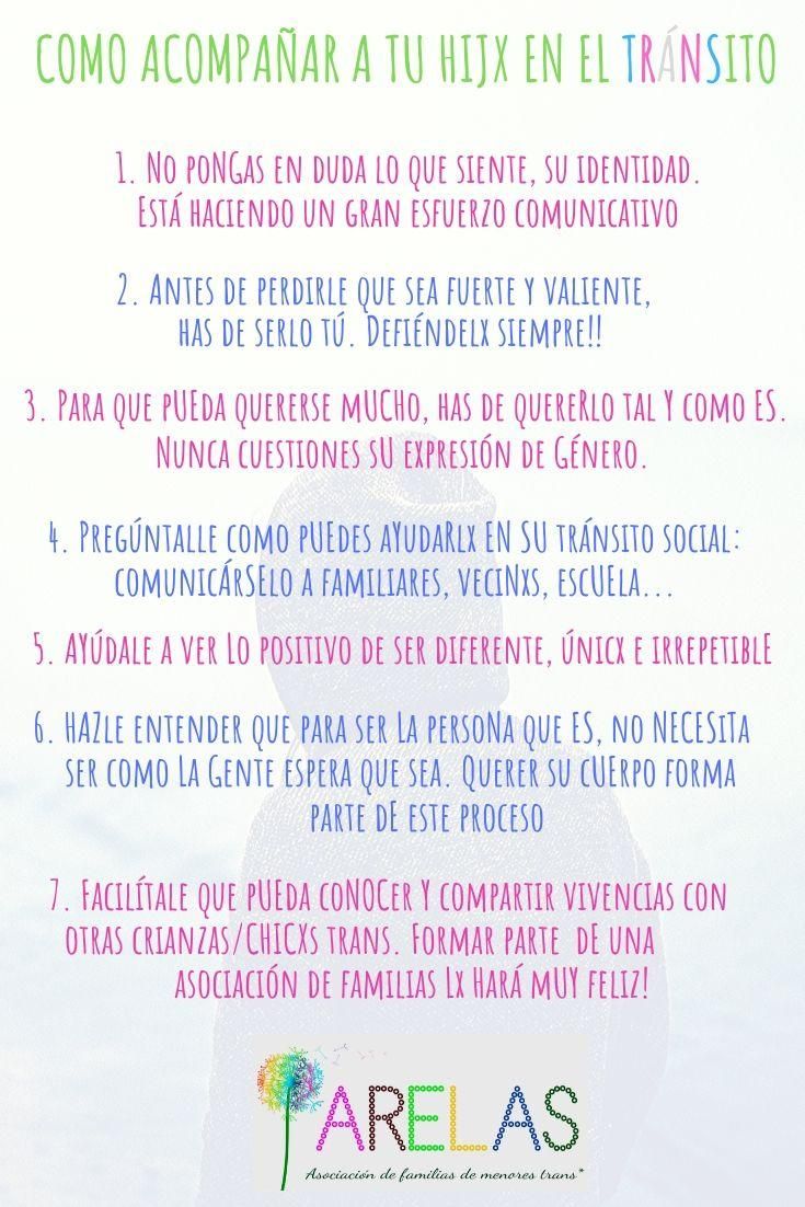 Consejos para acompañar a los menores trans.