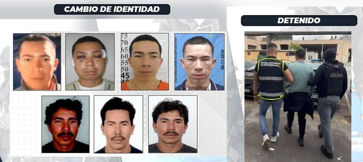 El rostro de 'Pipo' Chavarría cambió siete veces hasta que el 16 de noviembre de 2025 fue detenido en Málaga.