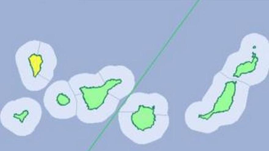 El aviso amarillo por lluvias vuelve este lunes a Canarias