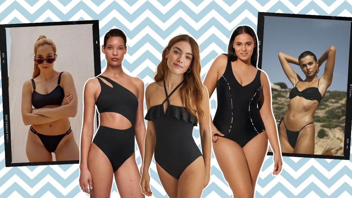 20 bikinis y bañadores negros infalibles para este (y cada) verano