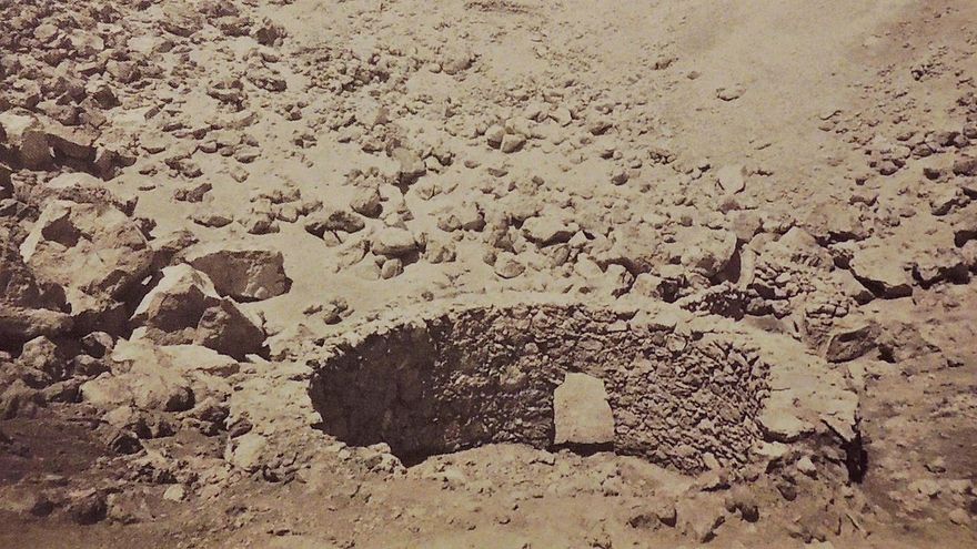 El horno que fotografió Simony a finales del siglo XIX en el Teide.