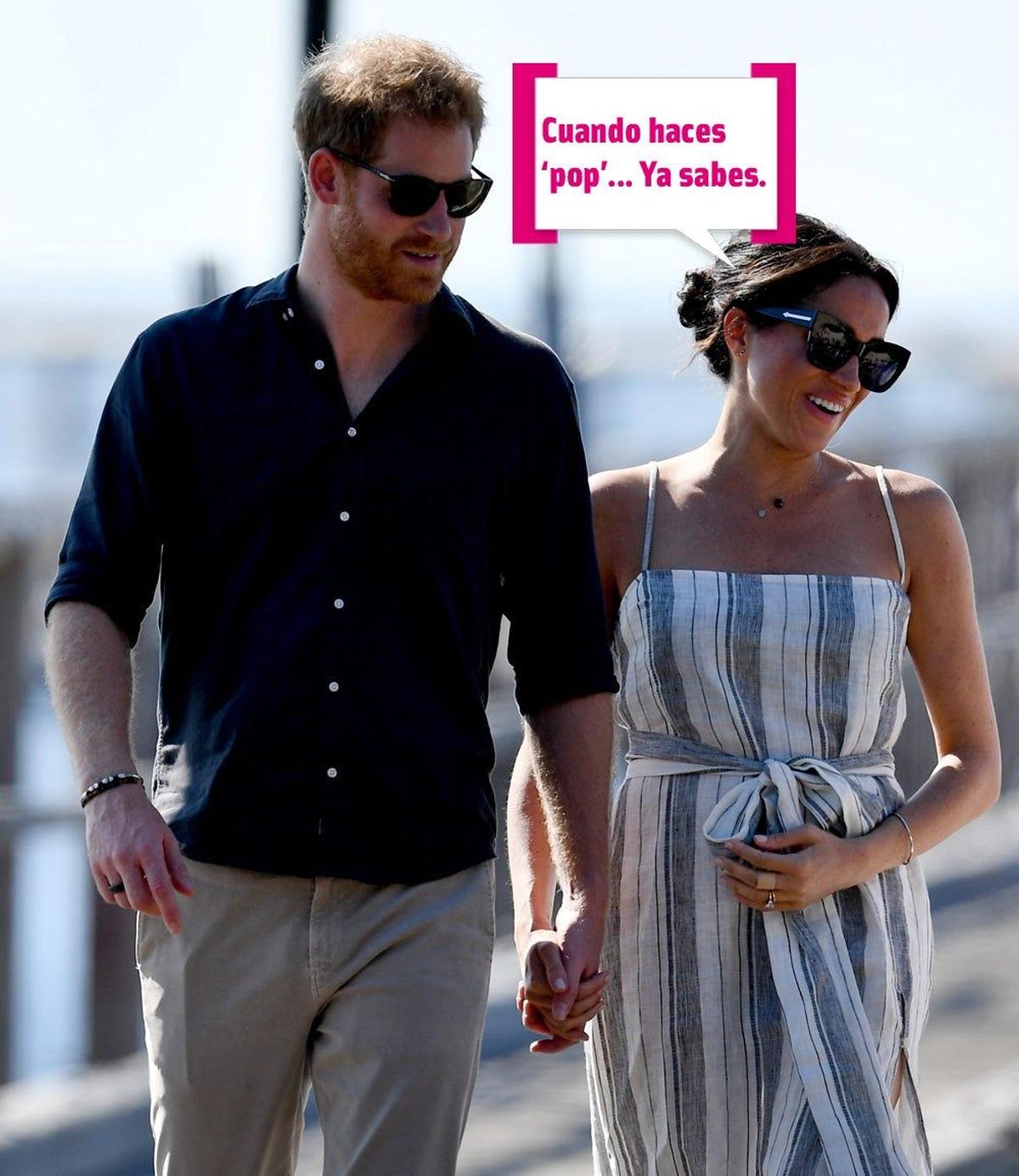 Meghan Markle y Harry pasean embarazo