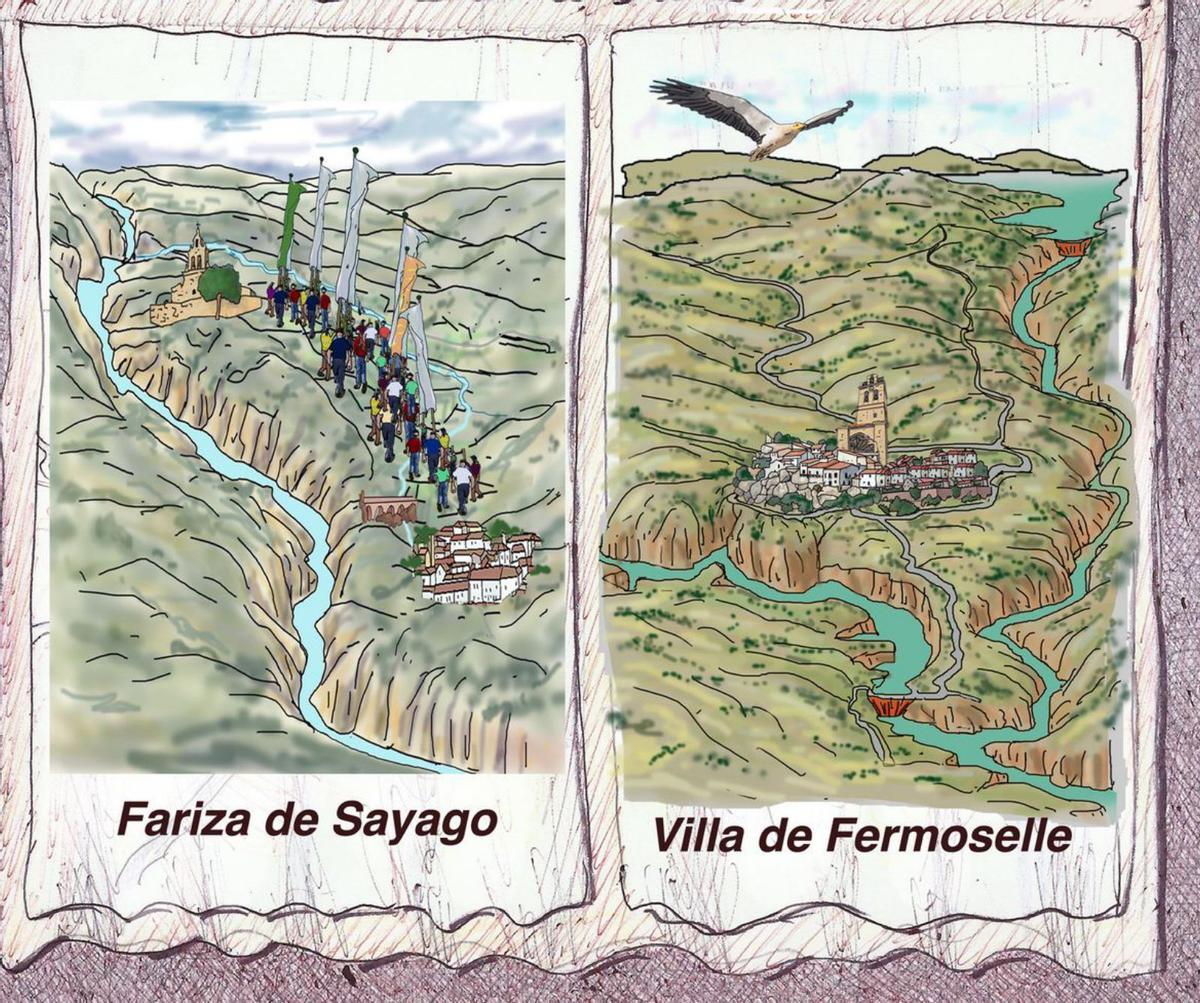 Ilustración de los Arribes en Fariza de Sayago y Fermoselle. | A. P. M.