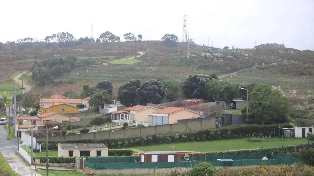 Viviendas de O Portiño de Suevos, en Arteixo.