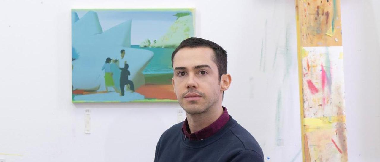 El artista tinerfeño Federico García Trujillo, en su estudio.